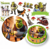 DIGITÁLNA TLAČ Opłatek na tort SHREK FIONA OSLÍK POSTAVY + TEXT ZADARMO 6