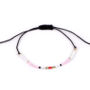 Stoklasa Náramek shamballa s rokajlem - 1 růžová sv.