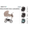 BEBETTO Kombinovaný kočík TORINO PRO 01 + Autosedačka XM Plus I-Size Farba Autosedačky: Aquatic Freen