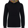 KARIBAN VINTAGE K4014 / Detská mikina s kapucňou - black/skate graffiti 134-140