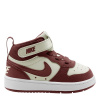 Nike Court Borough Mid 2 Baby/Toddler Shoes Pearl/Red C3 (19)