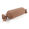 Biante Vankúš valec bonbon Velur VLR-006 Orieškovo hnedý 15x40 cm