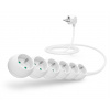 CONNECT IT prodlužovací kabel 230V, 6 zásuvek, 2 m, bez vypínače (bílý) CI-1314