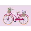 Vymalujsisam.sk Maľovanie podľa čísiel - Bicykel s kvetinami Veľkosť: 40x60cm, Rám: Bez rámu, iba zrolované plátno