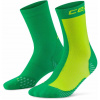CEP Core Run Edition Half&Half Socks Mid Cut vysoké ponožky dámské Barva: green/lime, Velikost: III