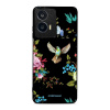 Lesklý kryt Mobiwear Glossy - Motorola Moto E14 - G041G - Ptáček a květy (Prémiové lesklé pouzdro, obal, kryt Mobiwear Glossy na mobil Motorola Moto E14 - G041G - Ptáček a květy, materiál Plast + TPU