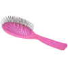Madan Large Pin Brush - profesionálny, veľký štetec s ergonomickou rukoväťou, kovový kolík 22mm, mäkký - Farba: Ružová