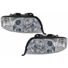 KITT Headlights Angel Eyes Xenon suitable for AUDI A6 4B (C5) (2001-2004) Limo Avant Chrome