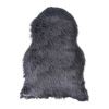 Antracitová syntetická kožušina 50x85 cm – House Nordic