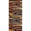 Dverová fototapeta - DV0397 - Kamenná stena 91cm x 211cm - Vliesová fototapeta