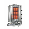 POTIS Plynový gril na kebab/gyros, 3 vykurovacie polia, záťaž 40 kg, 10,5 kW, dolný pohon, 550x510x830 mm, nádoba na tuk 500x500 mm | POTIS, MU GD3/zemný plyn