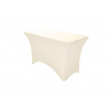 TENTino Elastický poťah STANDARD na skladací stôl 122x60 cm VIAC FARIEB Farba obrusu: KRÉMOVÁ / IVORY