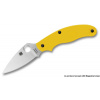 Spyderco C94PYL UK Penknife Salt Yellow vreckový nôž 7,5 cm, Satin, žltá, FRN
