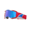 Brýle VISION 5 CORP, ALPINESTARS (červená/bílá/modrá, zrcadlové modré plexi) 2025