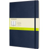 Linajkový zápisník Moleskine v brožovanej väzbe XL zafírový