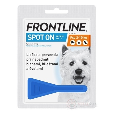 Frontline Spot-on dog S 2-10 kg 1 x 0,67 ml