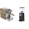 Stone Espresso Mine Premium Wood + Eureka Atom Specialty 65, black