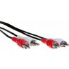 KAR - stereo audio kabel s konektory 2 x RCA - 2 x RCA