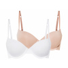 esmara® Dámska push-up podprsenka, 2 kusy béžová/biela, 75B (100387186)