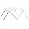 zahrada-XL Strieška Bimini so 4 oblúkmi, biela 243x180x137 cm 92367
