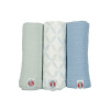 LODGER Swaddler Solid Matcha 3balenie 70 x 70 cm Peppermint
