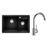 Set Blanco Legra 8 + Blanco Mida Chróm Čierna