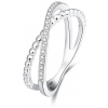 Beneto Dvojitý prsten ze stříbra AGG145 Obvod: 50 mm