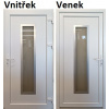 Soft Vchodové plastové dveře 050 INOX biele 100x210 cm, pravé