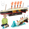 LED KLOCKI 1883 ELE NÁMORNÁ LOĎ TITANIC KONŠTRUKČNÉ KOCKY 3D MODEL SADA
