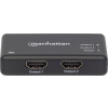 Manhattan 207669 2 porty HDMI rozbočovač 4096 x 2160 Pixel černá