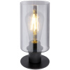 Globo Lighting Hadera stolová lampa 1x60 W čierna-dymová 15465T