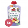 6x HOLLE Bio-Organic Tropic Tiger ovocné pyré jablko, mango a maracuja, 100 g (8m+)