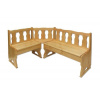 Casarredo RN-101 jedálenský rohová lavica bez morenia borovica