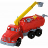 Androni Giant Trucks hasičký automobil s plošinou a funkčnou striekačkou - dĺžka 74 cm