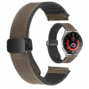 SIVOHNEDÝ MAGNETICKÝ REMIENOK S OPASKOM 20 MM PRE HODINKY SAMSUNG AMAZFIT GARMIN