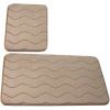 Kúpelňová predložka - Koberce kúpeľne béžové non -slip 2 diely (Kúpelňová predložka - Koberce kúpeľne béžové non -slip 2 diely)