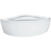 LAUFEN Solutions rohová vaňa akrylátová (s konštrukciou a čelným panelom), odtok v strede, 1400 x 1400 x 625 mm, biela, H2425070000001