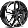 CARBONADO ICE hliníkové disky 6x15 5x100 ET38 BFP - Black Front Polished