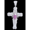 Silver.ag Prívesok strieborný, zirkón, kríž P0977