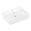 Hansgrohe Xuniva Q Umývadlo na dosku, 60x45 cm, s prepadom, otvor na batériu, SmartClean, biela 61082450-HG