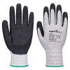 PORTWEST GRIP A312 / Nitrilové diamantové pletené rukavice, 12 ks v balení - šedá/čierna XL