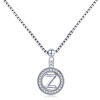 GRACE Silver Jewellery Stříbrný náhrdelník písmeno Z - stříbro 925/1000 NH-28-BSP001/Z Stříbrná 45 cm Z