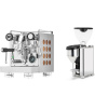 Rocket Espresso Appartamento, copper + Rocket Espresso GIANNINO, chrome/black