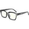 GLASSAGLASSA Blue Light Blocking Glasses PCG 014, +2,00 dio, sivé transparentné