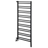 Sapho METRO SPACE vykurovacie teleso 550x1430 mm, inštalácia v priestore, čierna mat IR438B