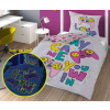 DETEXPOL Svietiace obliečky Play Game Pink Bavlna, 140/200, 70/80 cm