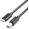 Kábel tlačiarne Unitek USB-C na USB B 2.0 čierny 1 m