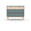 Detská komoda sivozelená 100x81x40 cm Estefania – Marckeric