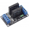 Modul relé SSR 2x, napájanie 3-24V, spúšťanie vysokou úrovňou