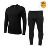 EGLOO MERINO DF MID SET pánske tričko s dlhým rukávom + dlhé spodky, čierna